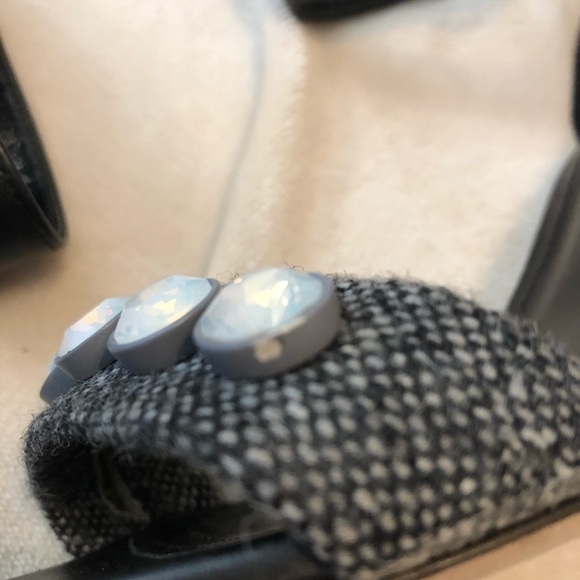 J. Crew Collection Jeweled Tweed Block Heels - Picture 5 of 9